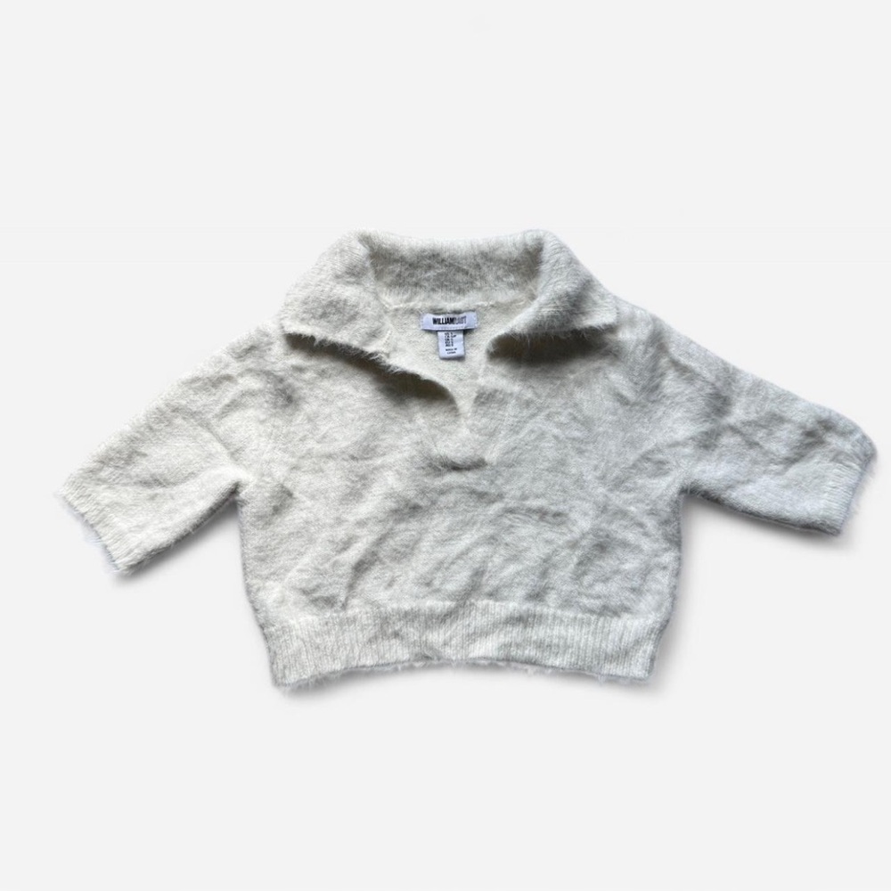William Rast Cream V-Neck Sweater